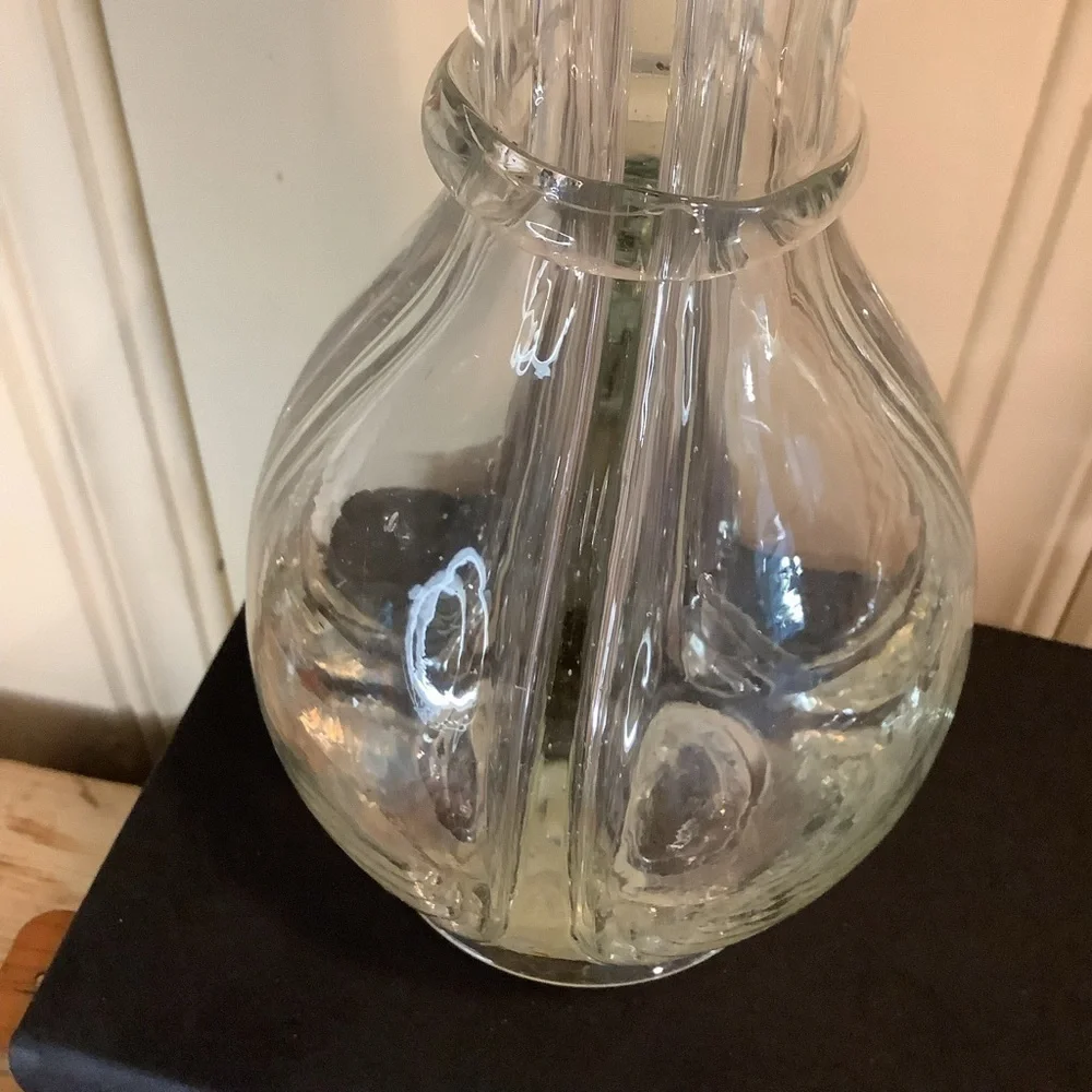 Antique Vintage Made In France Hand Blown 4 Chamber Liquor Decanter or Vase - Picture 2 of 8